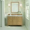 James Martin Vanities 48'' Single Vanity, Light Natural Oak w/ 3 CM Carrara White Marble Top 424-V48-LNO-3CAR - alternate 4